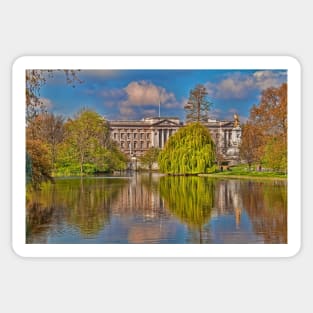 Buckingham Palace. View from St James Park. London Sticker